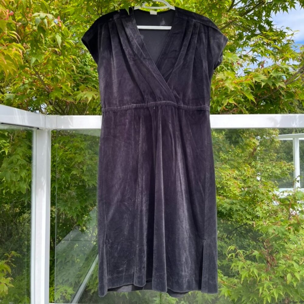 vintage union made black velour dress